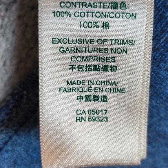 Roots Kids Athletics hoodie boys size XL blue and grey graphic design - Picture 6 of 10